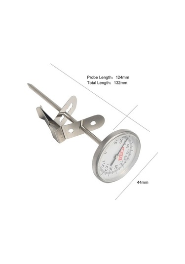 Fortunelane Altın Büyük Diskli El Çekim Termometresi - Hızlı Ölçüm, Büyük Ekran, Süt Köpüğü Ve Kahve Isısı Kontrolü