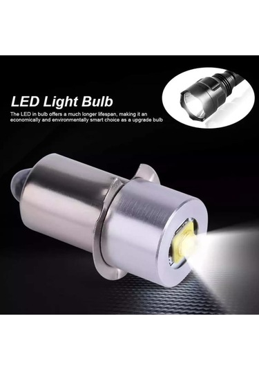 P13.5s Dc6v-24v/3-12v Led Yükseltme Işıkları Beyaz Maglite Bet Lambası - 3-12v Sıcak Beyaz