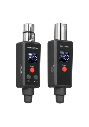 Xindoker Kablosuz Aktarım Sistemi - Mikrofon Ve Enstrüman Dönüştürücü, Kablolu Dinamik/kondansatör Mikrofon Uyumlu, Gri Renk