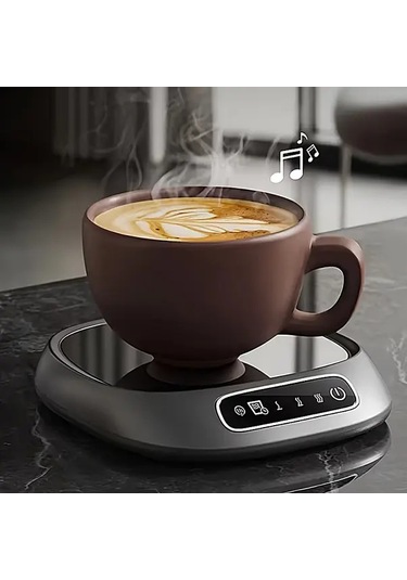 Willowhaven Gri Usb Kahve Fincanı Isıtıcı Pedi, 3 Sıcaklık Ayarı, Ev Ofis Ve  İçin