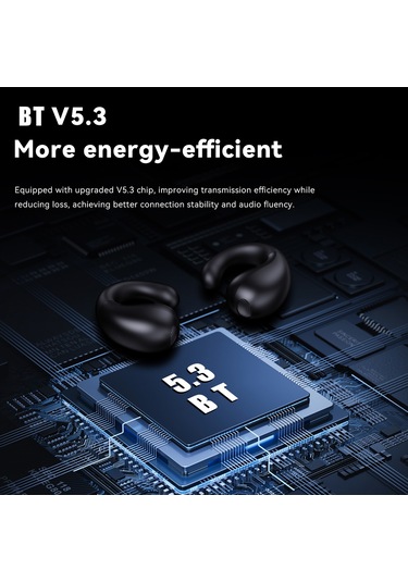 Qingmipy Siyah-kırmızı Q92 Bluetooth 5.3 Kulaklık - 5 Saat Müzik Süresi, 10m Menzil, 13mm Hoparlör