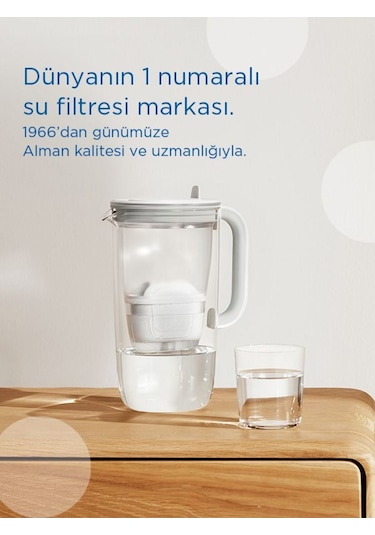 BRITA Filtreli Cam Su Arıtma Sürahisi 1x Maxtra Pro All-In-1 - Açık Mavi 2,5 lt