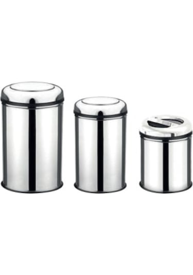 Maxiflow 16 Lt Çöp Kovası Pratik Kapak Krom