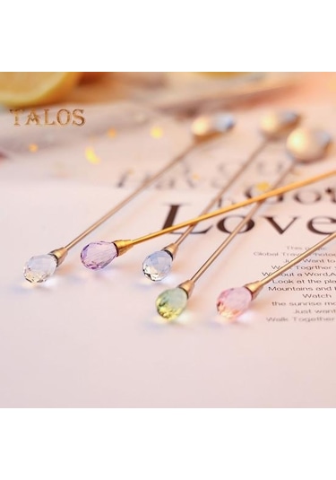 Mavi 4 Adet Tatlı Kaşığı Cilalı Yüzey Çok Fonksiyonlu Taşınabilir Yaratıcı Paslanmaz Çelik Dondurma Çay Kaşığı Mutfak Aracı