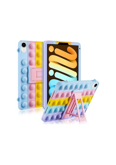 Samsung Uyumlu Galaxy Tab A8 10.5 Sm-x200 2021 Kılıf Cute Dolls Standlı Eğlenceli 3d Karekterli Çocuk Kılıfı Kılıf