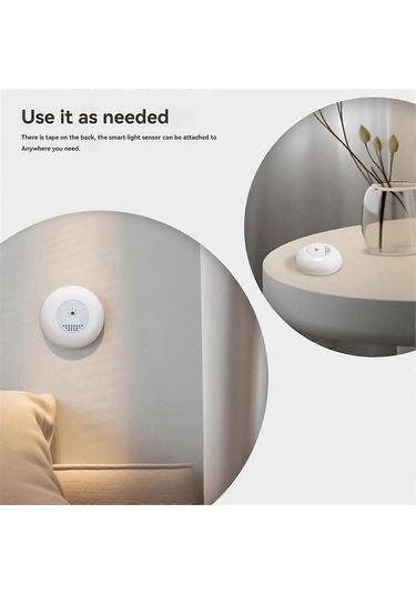 Akıllı Işık Sensörü Tuya Akıllı Ev Zigbee Işık Sensörü Cihazı Uygulama Kontrollü Parlaklık Dedektörü D Diğer