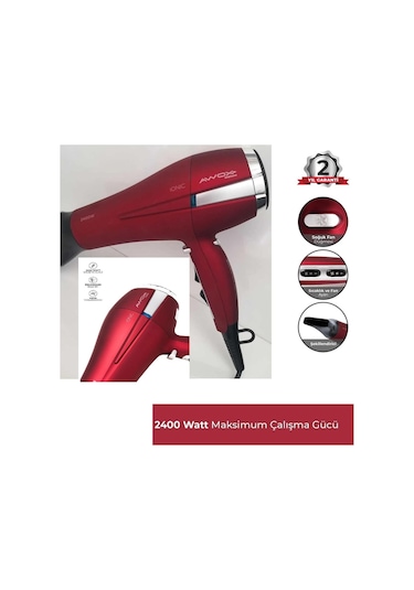 Awox Watson Saç Kurutma Makinesi Kırmızı