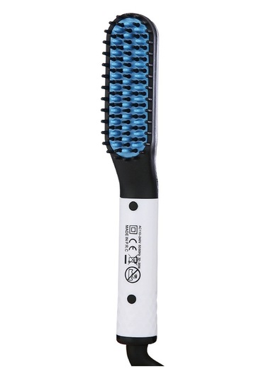 Sones Mini Erkek Elektrikli Sakal Şekillendirici Tarağı Sakal Düzleştirici, Fişler: Ab Fişi Beyaz