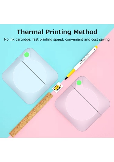 Youtek C17 Taşınabilir Bluetooth Termal Yazıcı: Fotoğraf, Not, Belge Ve Etiket Baskısı, 3 Renkli Kağıt Ve 3 Yapışkanlı Rulo Dahil