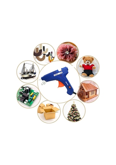 100watt Sıcak Silikon Tabancası 10 Adet Çubuk Slikon Çekme Eritme