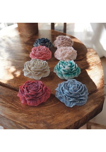 Nişan Hediyelik Ve Tüm Özel Günlere Özel Çiçek Mum / 10 Tane