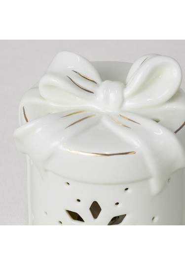 Linens Gift Roller 9x8x11 Cm Ledli Dekor Ekru