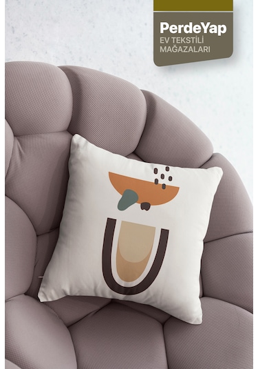 Etnik Afrika Sürrealist Desenli 4lü Dijital Kırlent Kılıfı