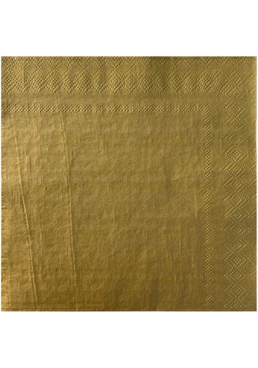 Servis Peçete Gold 33x33 Cm - 20 Adet
