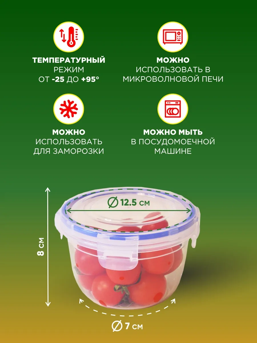 Gds Comfort 625 Ml Yemek Saklama Kapları Seti, Yuvarlak Plastik, 2 Adet 326902693 Beyaz