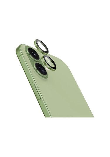 Apple Uyumlu   iPhone 17 Benks Glass Warrior Cam Kamera Lens Koruyucu Açık Yeşil