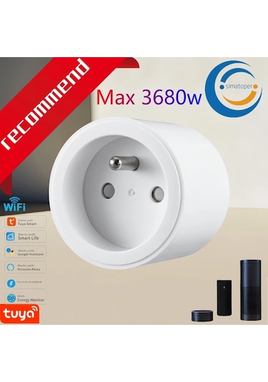 Motion003 1 Adet Düzenleyici Akıllı Wifi Soketi Mini Tuya Uygulama Alexa Google Home Ses Kon