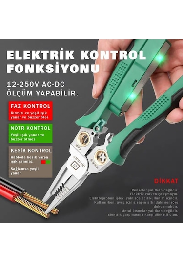 Inmest Çok Amaçlı Kablo Soyma Pensesi