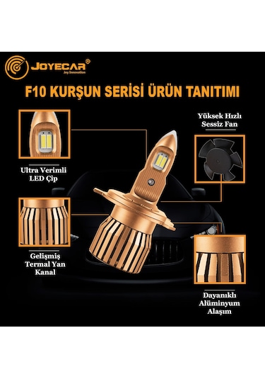 Joyecar F10 Kurşun Mini/Slim Led Xenon Far Csp Led 434909669