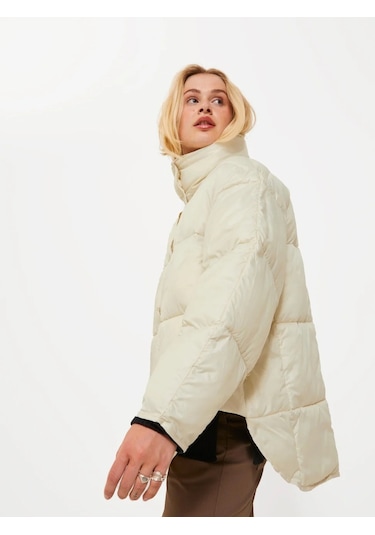 Jjxx Kapüşonlu Kırık Beyaz Kadın Mont 12237579 001