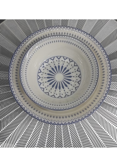 Güral Porselen Diji 6 Kişilik 12 Parça Tabak Set Tabakvekase