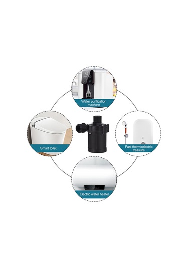 Geeroyoo 12v Dc Sürekli Akışlı 700l/h 12m Yükseklikli Ip68 Koruma 30w Artırma Pompası - Fırça Makinesi, Font, Su Bitkileri, Isıtıcı İçin