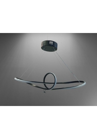 Dmr Çemberli Papyon Sarkıt Led Avize Siyah Kasa Üç Renk 6500k/4000k/3000k Beyaz Ilık/beyaz/sarı Gü Çok Renkli