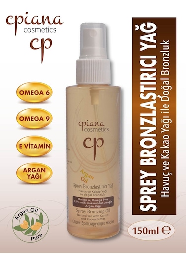 Cpiana Sprey Bronzlaştırıcı Argan Yağlı 150 Ml