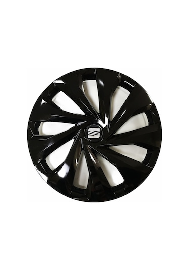 Seat Felicia Uyumlu 14 Inç 4 Adet Piano Black Siyah Jant Kapağı Takımı