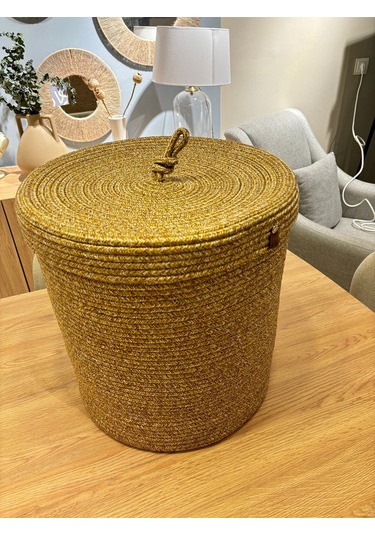 Victor Çok Amaçlı Düzenleyici Kapaklı Sepet,kapaklı Saksılık, Kapaklı Organizer 36x40 - Büyük Boy Hasır