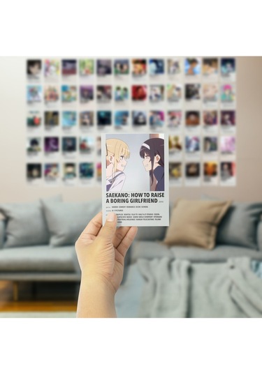 Anime Polaroid Kolaj Seti - VI, Mini Poster Seti, 60 Adet