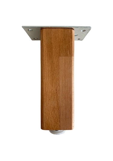 Kale 23cm Ayarlı Ahşap Ayak Mobilya Masa Ve Dolap Ayağı 23cm Kayın/gürgen Ağacı