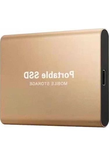 Moly Harici Ssd 2tb Usb 3.0 Altın 75x58mm, Hızlı Depolama Çözümü