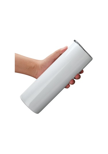 20oz Çift Katmanlı 304 Paslanmaz Çelik Araba Düz Termos Bardak Doğal Renk