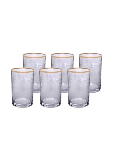 Decorium Kahve Yanı Su Bardağı 6lı Tumbler Elit 01 Altın