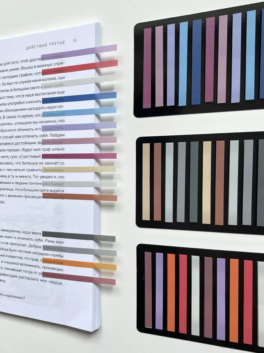 Muse Home Store İnce Kitaplar İçin Kendinden Yapışkanlı Sayfa Ayraçları Stickleri 174080168