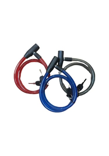 12x80 Bisiklet Anahtarlı Halat Kilit Zhongli Knt Siyah