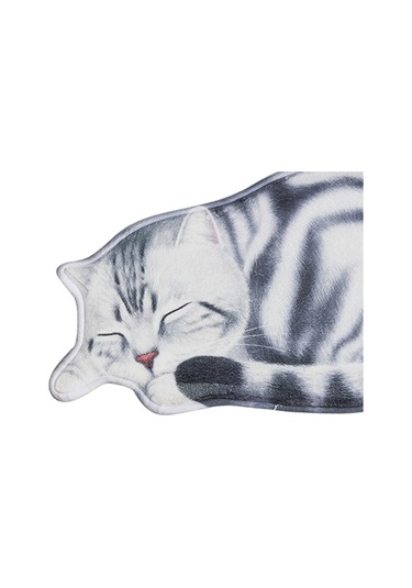 Suntek Magideal Uyuyan Kedi Kaymaz Dekoratif Paspas