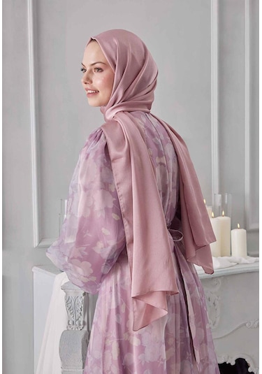 Gesshop Kadın Abiye Janjan Şal Pudra Pembe