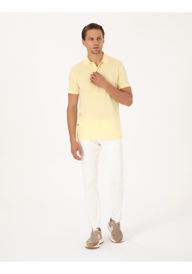 Pierre Cardin Erkek Açık Sarı Tişört Basic 50325323-vr004 Açık Sarı