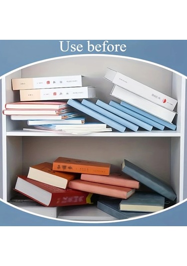 Meridiangoods Beyaz Masaüstü Organizer Rafı - Okul Ofis Kitap Dergi Saklama Standı Beyaz
