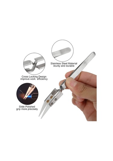 Aubyhe 6 Parça Seri: Manyetik Dayanıklı, İletken Olmayan, Ucu Sivri Ve Kıvrık Hassas Seramik镊组