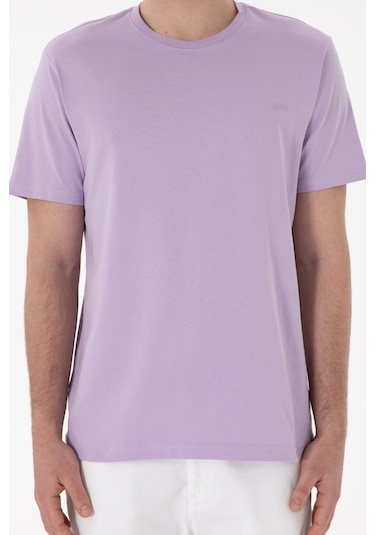 U.S. Polo Assn. Erkek Regular Fit Bisiklet Yaka Lila Basic Tişört 50305928-VR034 U.S. Polo Assn. Erkek Regular Fit Bisiklet Yaka Lila Basic Tişört 50305928-VR034