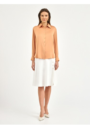 Karaca Kadın Regular Fıt Gömlek-kiremit 12.25s.04.004 Kiremit