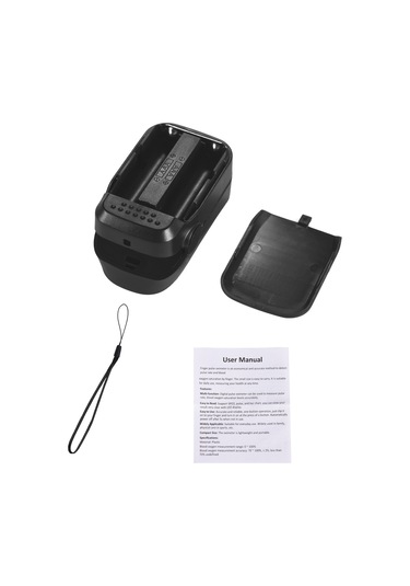 Qingmipy Portatif Parmak İçi Oksimetre, Spo2 Ve Nabız Ölçer, Çift Yönlü Ekran, 8sn Otomatik Kapatma, Askı İpili Pil Yok