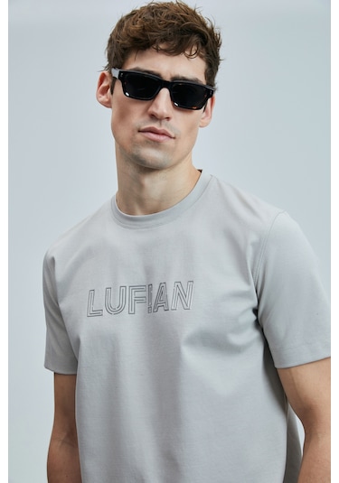 Lufian Erkek T Shirt 111020240 Taş Taş