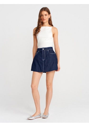 Dilvin 21020 Halter Yaka Top-ekru Ekru