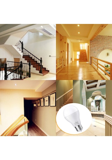 Springsun Hareket Sensörlü E27 Led Ampul - 7w Akıllı Radar Algılama, 2'li Paket, A+ Enerji Sınıfı, Bahçe/merdiven Aydınlatma