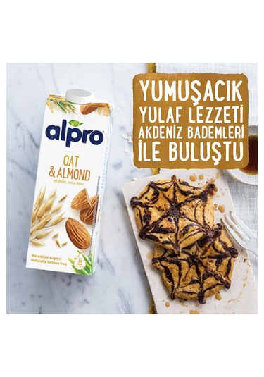 Alpro Yulaf & Badem İçeceği 4 x 1 L