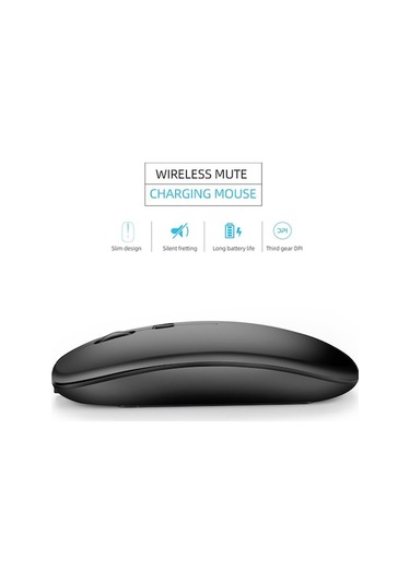 Dancemonkey Şarj Edilebilir Kablosuz Mouse, 3 Hızlı Dpı, Sessiz Tasarım, Type-c, Taşınabilir Optik Optik